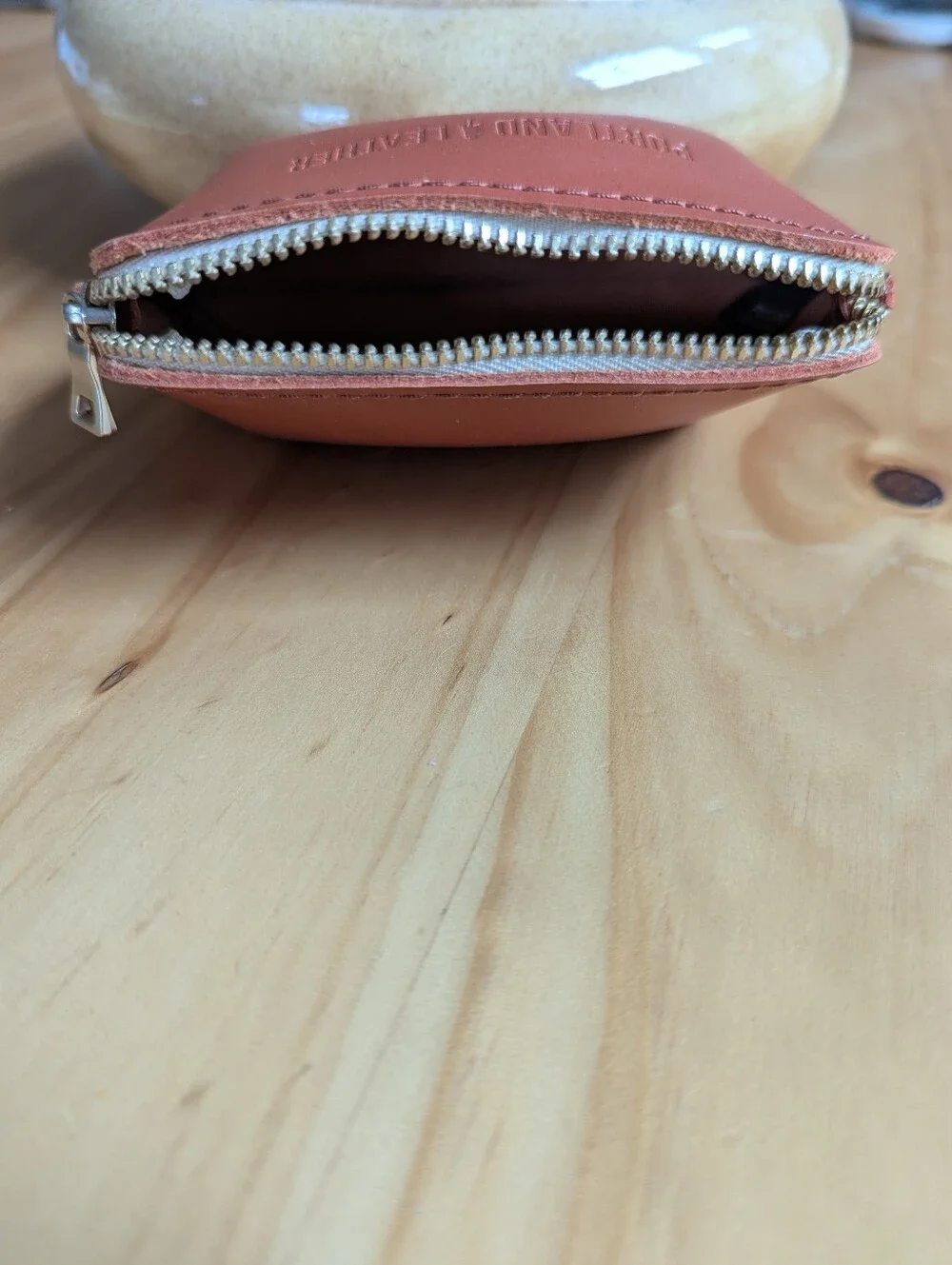 Portland Leather - Small Pinch Pouch - Honey - Like New
